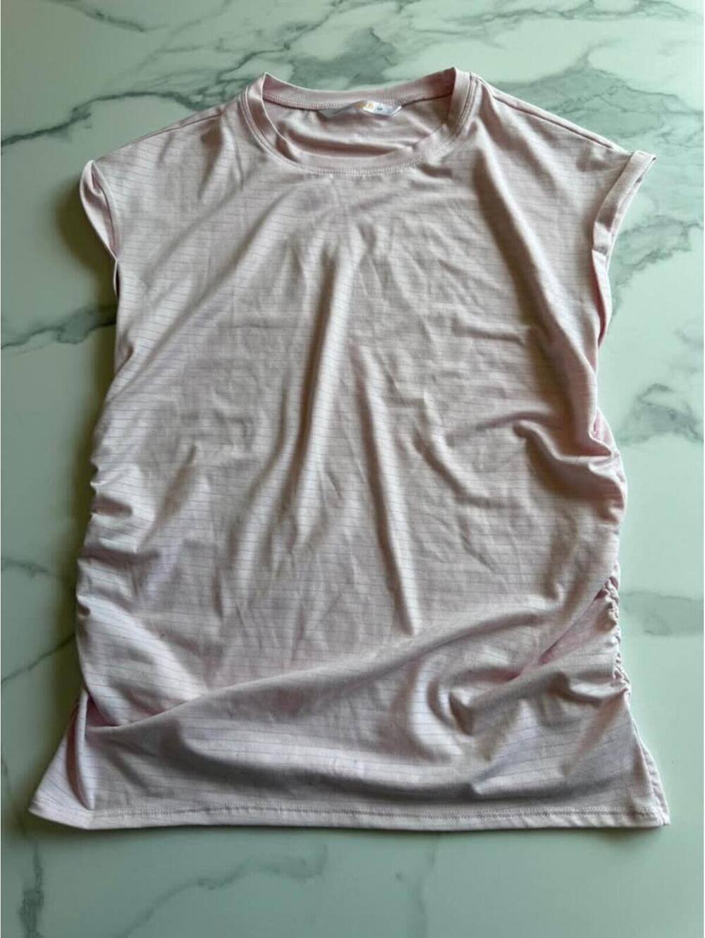 Lole Pink Ruched Activewear Top S/P